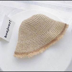 ***CABANA&STRAW BARLEY BUCKET HAT***